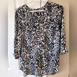 Zebra print blouse